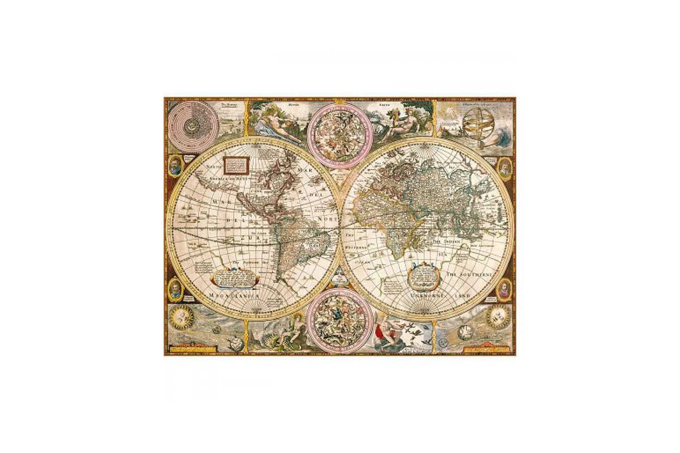 Puzzle Clementoni - Ancient World Map, 3000 piese (3557)