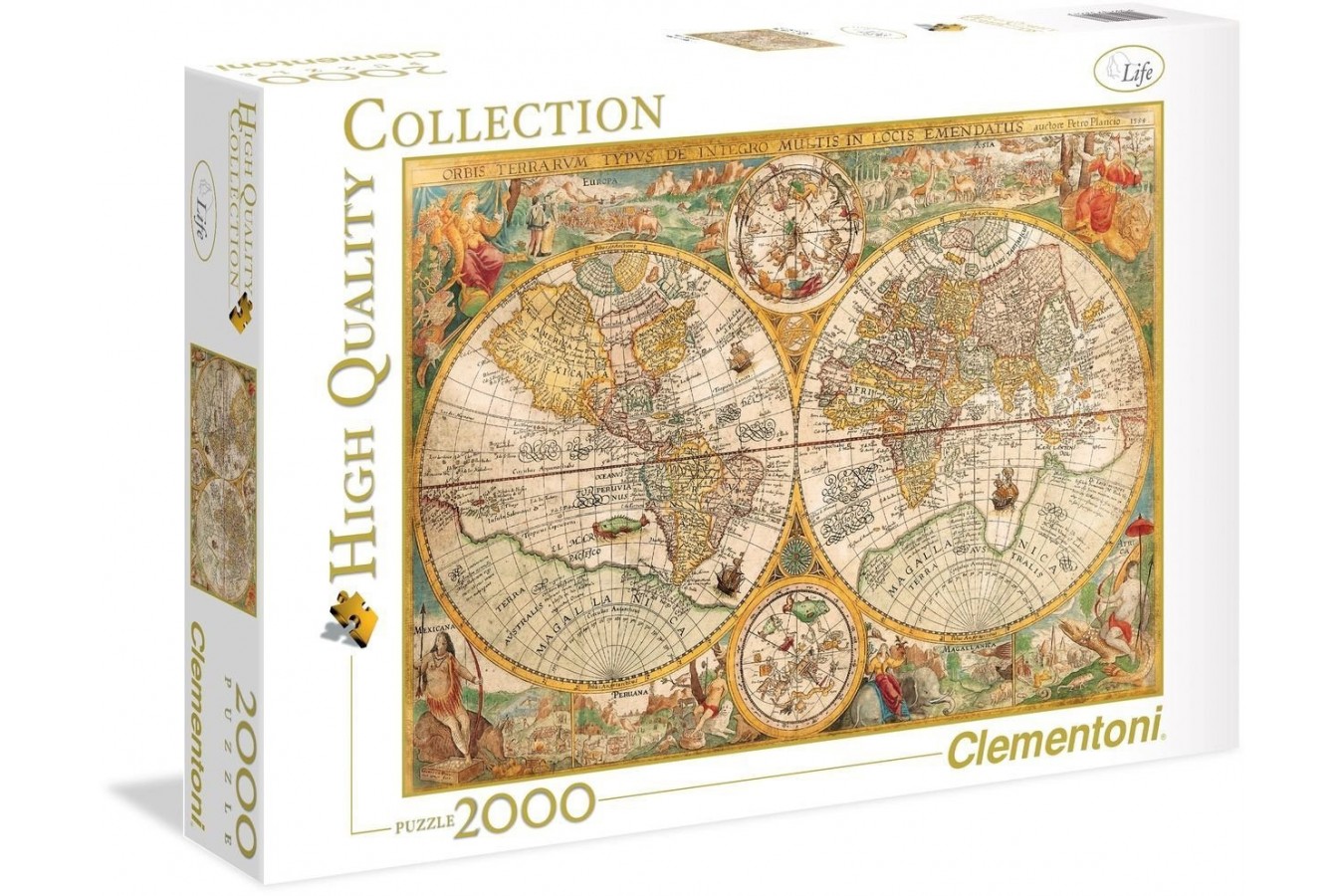 Puzzle Clementoni - Antique World Map, 2000 piese (60875)