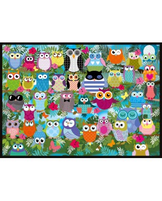 Puzzle Schmidt - Collage Of Owls Ii, 1000 piese (58332)