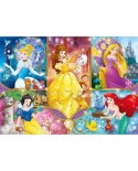 Puzzle Clementoni - Brilliant Puzzle - Disney Princess, 104 piese (62357)