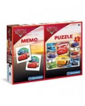 Puzzle Clementoni - Cars + Memo, 60 piese (62349)