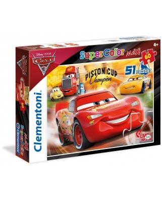 Puzzle Clementoni - Cars 3, 60 piese XXL (60820)