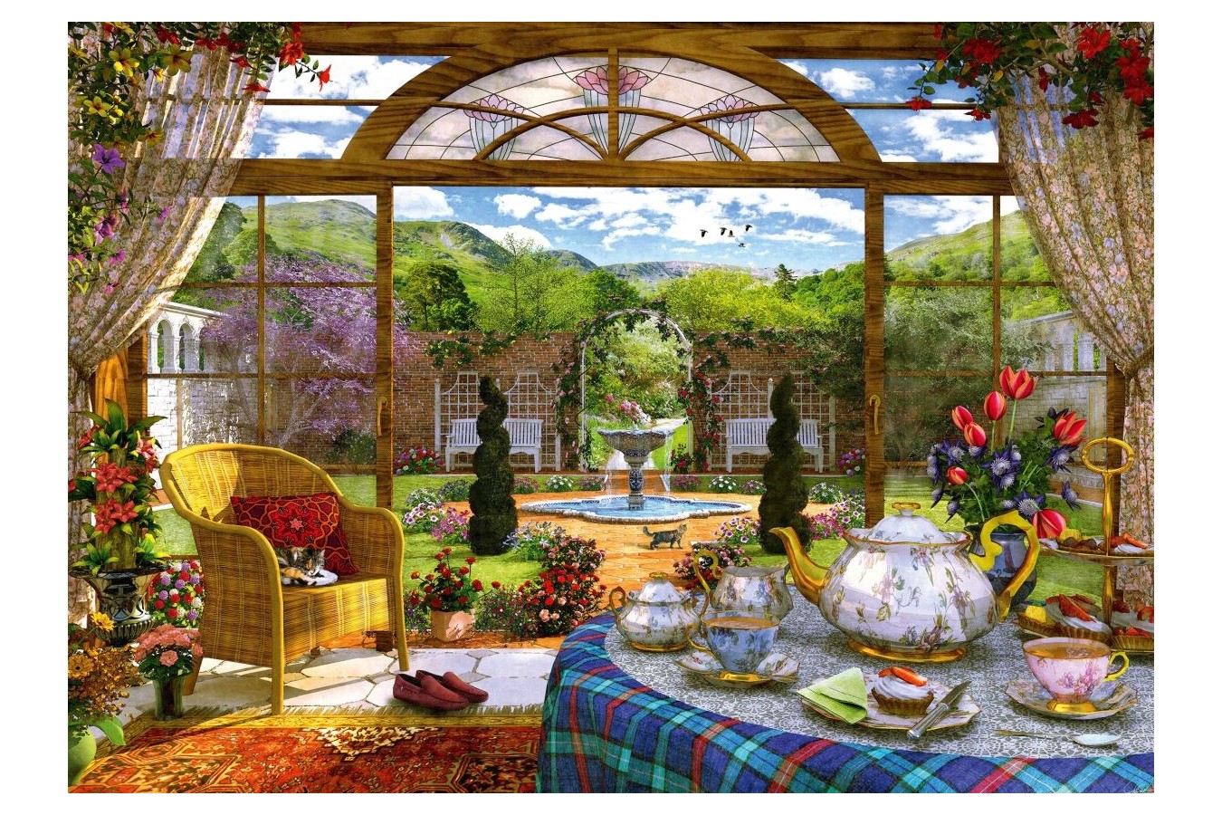 Puzzle Schmidt - View From The Conservatory, 1000 piese (59593)