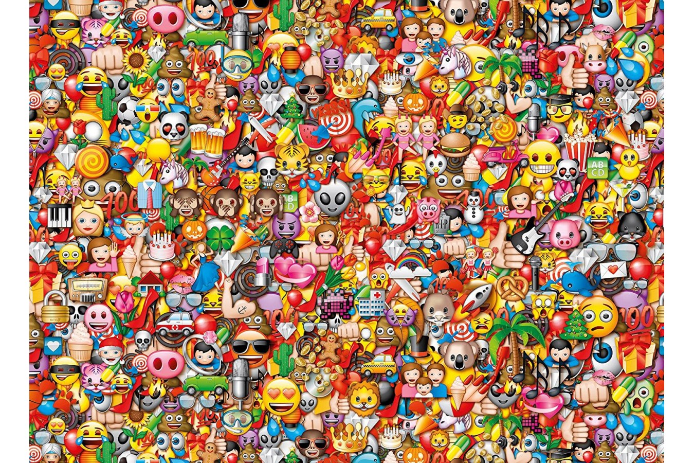 Puzzle Clementoni - Emoji - Impossible Puzzle!, 1000 piese dificile (60910)