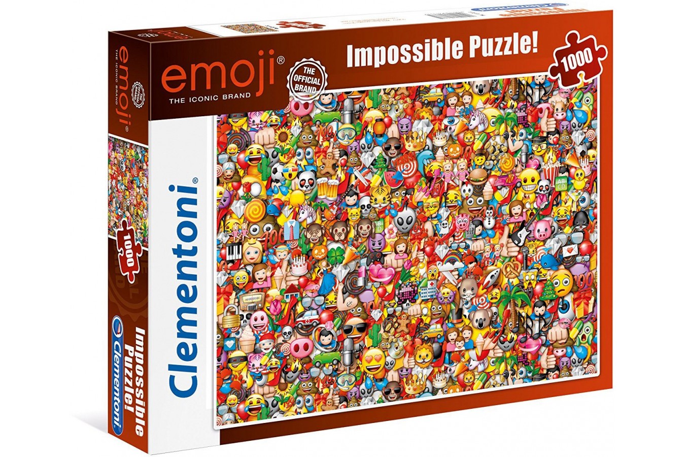 Puzzle Clementoni - Emoji - Impossible Puzzle!, 1000 piese dificile (60910)
