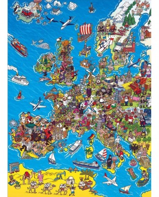 Puzzle Clementoni - European Map, 1000 piese (60906)