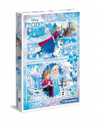 Puzzle Clementoni - Frozen, 2x20 piese (60729)