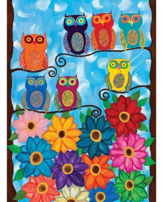 Puzzle Clementoni - Kerri Ambrosino: Cute little Owls, 500 piese (53979)