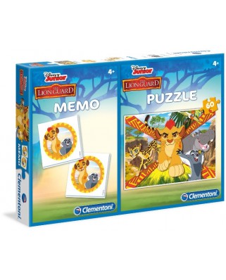 Puzzle Clementoni - Lion Guard + Memo, 60 piese (57104)