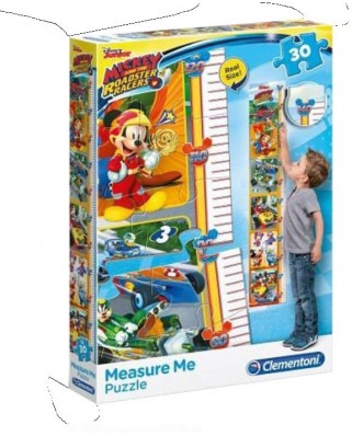 Puzzle Clementoni - Measure Me - Mickey, 30 piese, pentru masurat (62360)