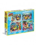 Puzzle Clementoni - Mickey and the Roadster Racers, 20/60/100/180 piese (62342)