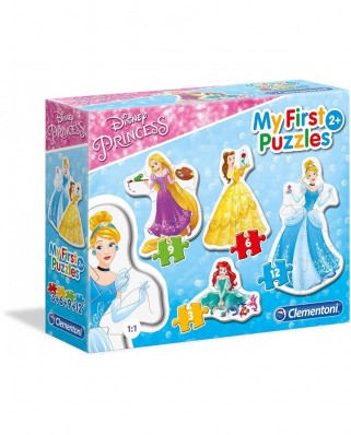 Puzzle Clementoni - My first Puzzles - Disney Princess, 3/6/9/12 piese (62364)