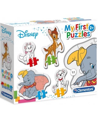 Puzzle Clementoni - My First Puzzles - Disney, 3/6/9/12 piese (62365)
