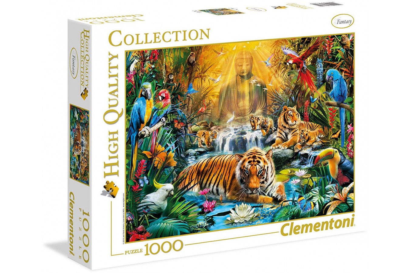 Puzzle Clementoni - Mysterious Tiger, 1000 piese (60902)
