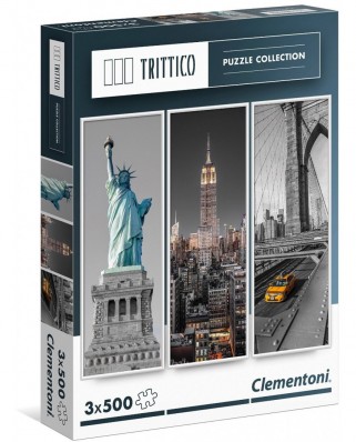 Puzzle Clementoni - New York, 3x500 piese (50565)