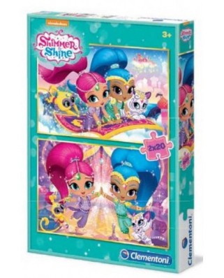 Puzzle Clementoni - Shimmer & Shine, 2x20 piese (60727)