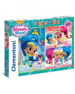 Puzzle Clementoni - Shimmer & Shine, 3x48 piese (60814)