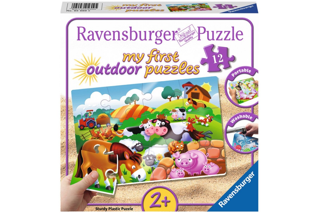 Puzzle Ravensburger - Animale La Ferma, 12 piese (05609)