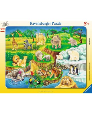 Puzzle Ravensburger - La Zoo, 14 piese (06052)