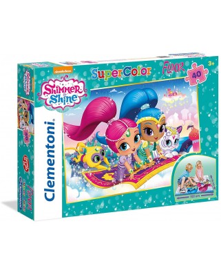 Puzzle de podea Clementoni - Shimmer & Shine, 40 piese (62305)