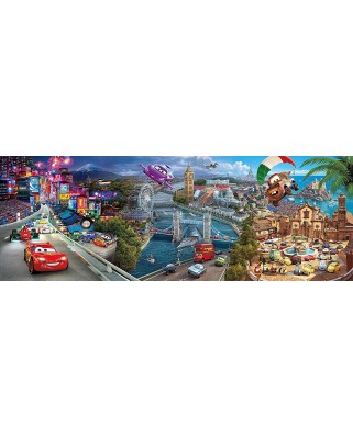 Puzzle panoramic Clementoni - Disney Cars, 1000 piese (62420)