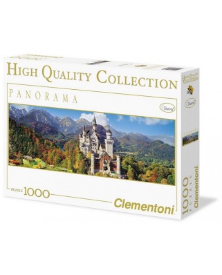 Puzzle panoramic Clementoni - Neuschwanstein, 1000 piese (49799)
