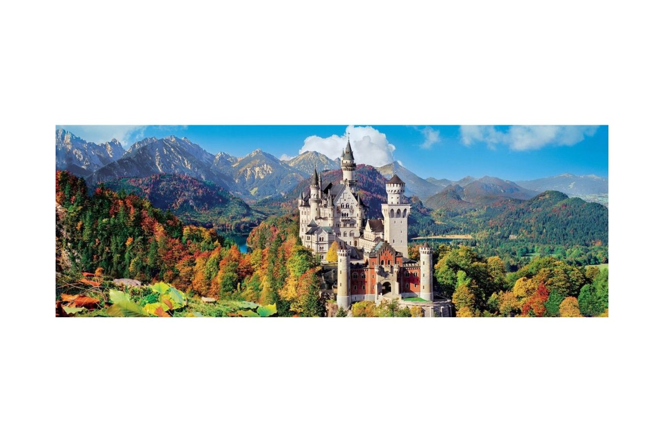 Puzzle panoramic Clementoni - Neuschwanstein, Germany, 1000 piese (62416)