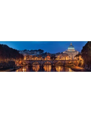 Puzzle panoramic Clementoni - Roma, 1000 piese (53771)