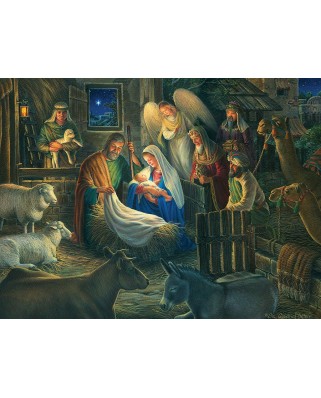 Puzzle Cobble Hill - Away in a Manger, 500 piese XXL (58285)