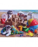 Puzzle Cobble Hill - Beach Puppies, 1000 piese (44352)