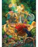 Puzzle Cobble Hill - Candy Cottage, 350 piese XXL (64928)