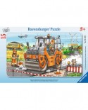 Puzzle Ravensburger - Compactor Asfalt, 15 piese (06139)