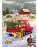 Puzzle Cobble Hill - Christmas on the Farm, 1000 piese (58255)