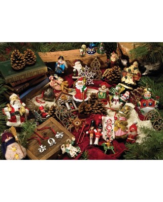 Puzzle Cobble Hill - Christmas Ornaments, 275 piese XXL (44608)