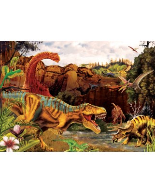 Puzzle Cobble Hill - Dino Story, 35 piese XXL (44568)