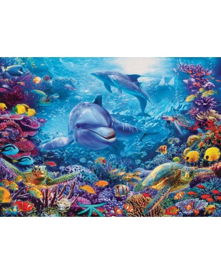 Puzzle Cobble Hill - Dolphins at Play, 1000 piese (64920)