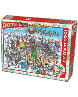 Puzzle Cobble Hill - DoodleTown: 12 Days of Christmas, 1000 piese (64922)