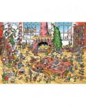 Puzzle Cobble Hill - DoodleTown: Elves at Work, 1000 piese (64923)