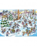 Puzzle Cobble Hill - DoodleTown: Hockey Town, 1000 piese (64924)