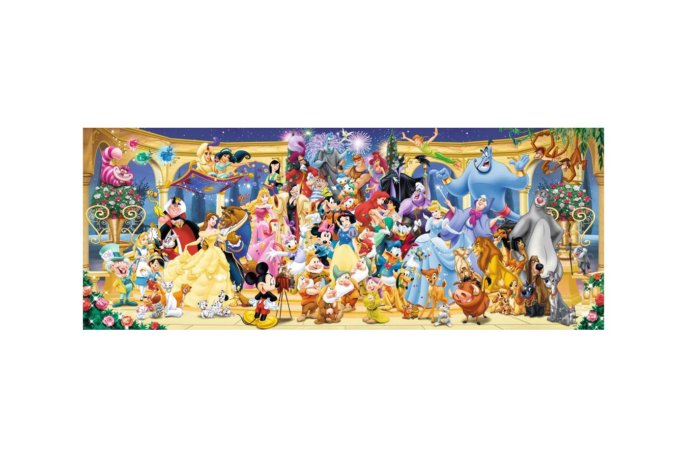 Puzzle panoramic Ravensburger - Personajele Disney, 1000 piese (15109)