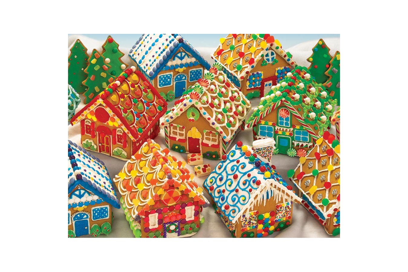 Puzzle Cobble Hill - Gingerbread Houses, 400 piese (44544)