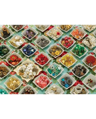 Puzzle Cobble Hill - Grandma's Buttons, 1000 piese (44489)