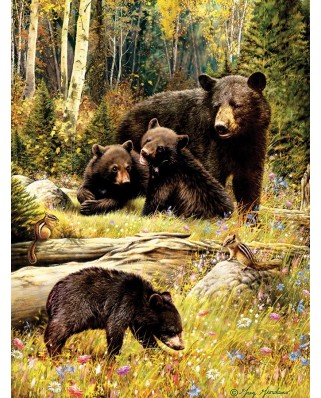 Puzzle Cobble Hill - Greg Giordano: Bears, 500 piese XXL (56109)