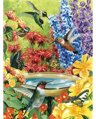 Puzzle Cobble Hill - Hummingbird Garden, 500 piese XXL (44387)