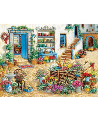 Puzzle Cobble Hill - Janet Kruskamp: Fancy Flower Shop, 275 piese XXL (56125)