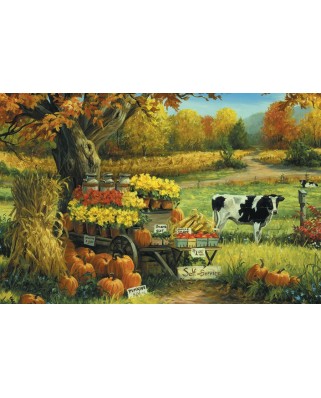 Puzzle Cobble Hill - Linda Picken: Countryside Stand, 180 piese (44476)