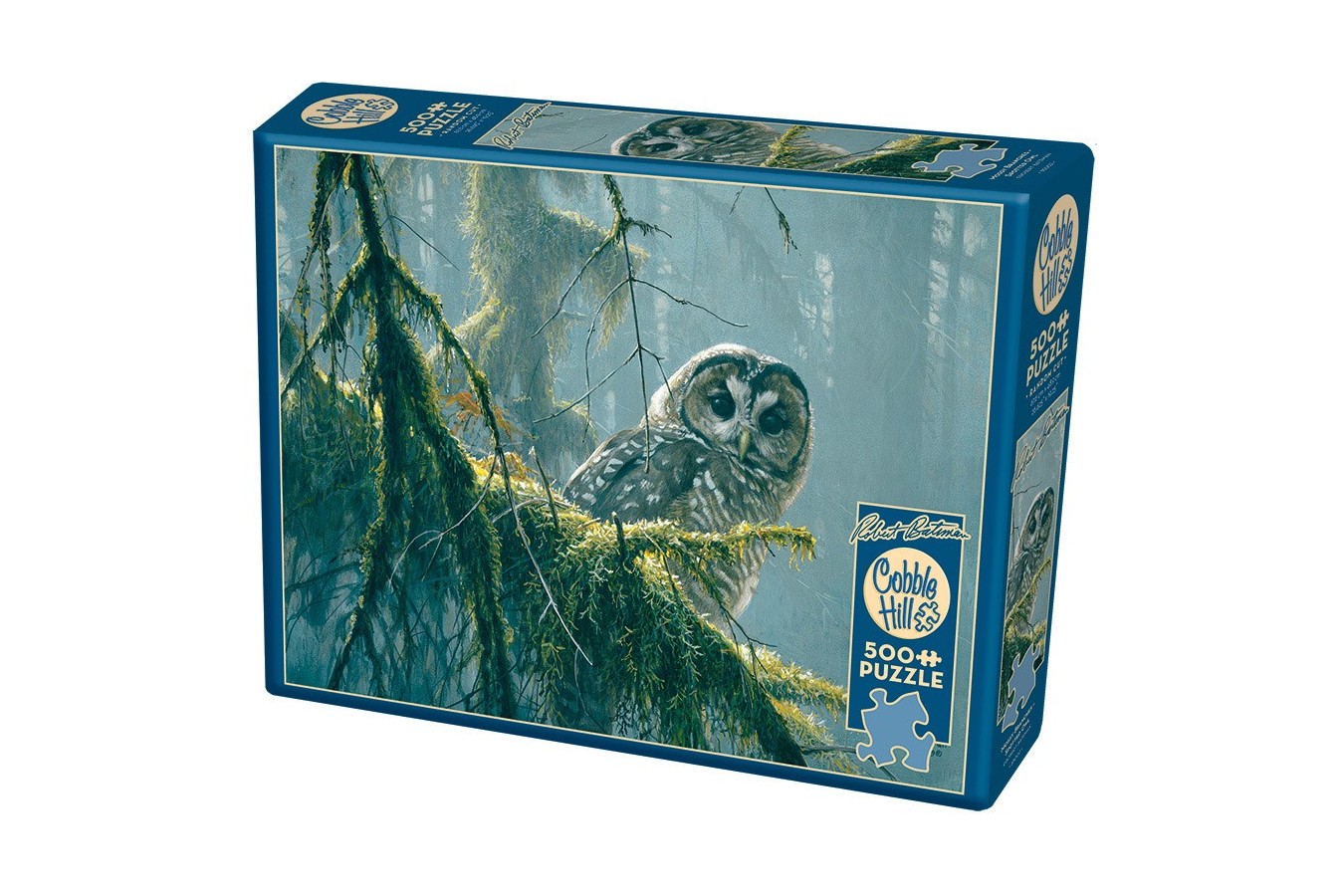 Puzzle Cobble Hill - Mossy Branches - Spotted Owl, 500 piese XXL (65000)