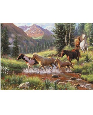 Puzzle Cobble Hill - Mountain Thunder, 500 piese XXL (64941)