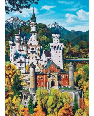 Puzzle Cobble Hill - Neuschwanstein Castle, 1000 piese (44582)