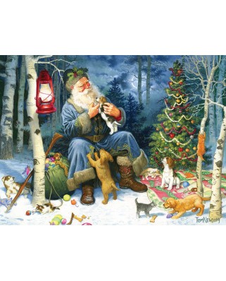Puzzle Cobble Hill - Old World Santa, 400 piese (48123)